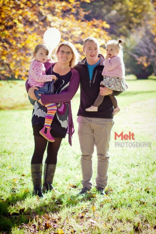 Family portrait shoot with Tim, Nicky, Ruby & violet at The Botanical Gardens, Dunedin.