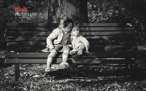 Family portrait shoot with Tim, Nicky, Ruby & violet at The Botanical Gardens, Dunedin.