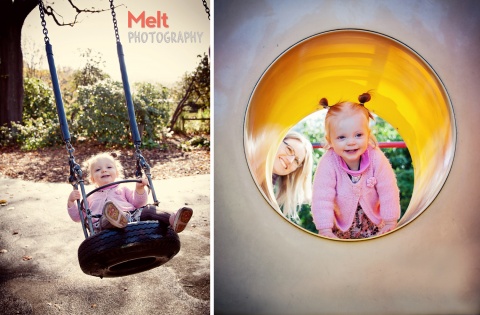 Family portrait shoot with Tim, Nicky, Ruby & violet at The Botanical Gardens, Dunedin.