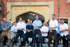 Students welcome guest with a haka performance